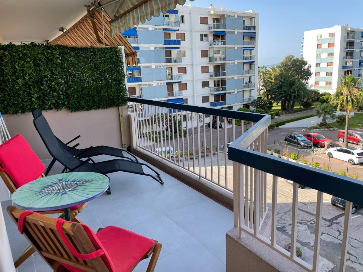 Vue Sur Mer - Magnifique Appartement Tout Confort - Terrasse Et Parking Prive Cagnes-sur-Mer Ngoại thất bức ảnh